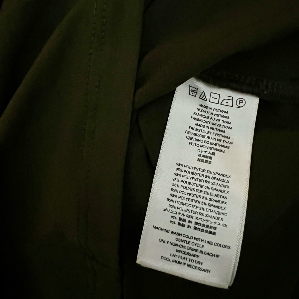 Michael Kors One Shoulder Camo Green Top - Picture 5 of 5